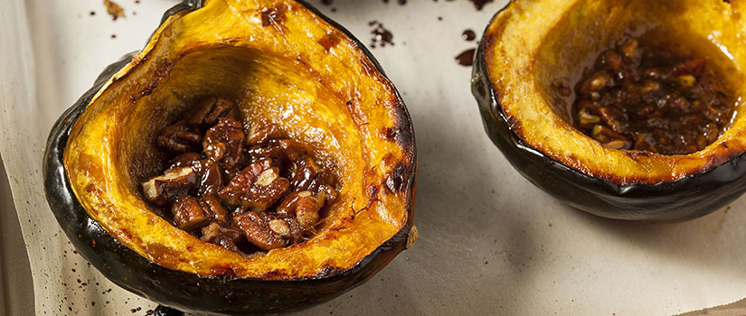 Acorn Squash With Honey Maple Cinnamon