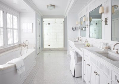 custom master bathroom cabinets by Kitchen Designs by Ken Kelly, Inc.