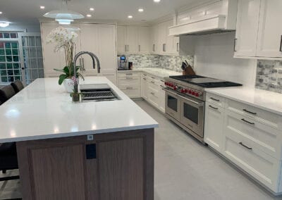 White Kitchen - Center Island