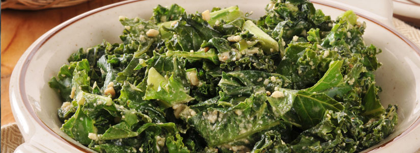 Baby Kale Salad & Miso Dressing