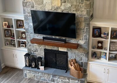 Living room, Fireplace, Wall Unit Cabinetry