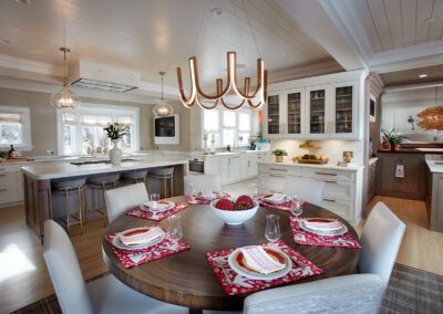 White Kitchen Overlooking the Long Island Sound
