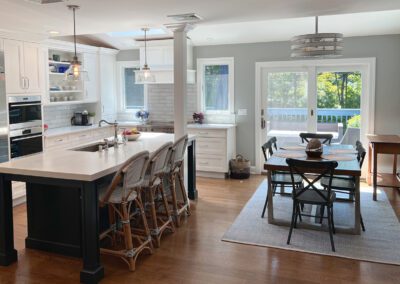 Blue and White Kitchen in Cold Spring Harbor NY