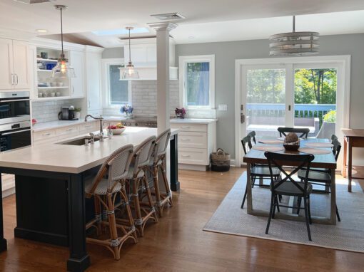 Blue and White Kitchen in Cold Spring Harbor NY