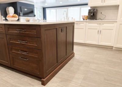Kitchen Island Closeup, Island Electric Outlet