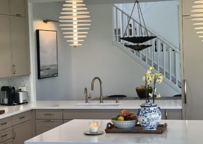 Lakeview Kitchen with Golf course Views. SubZero wine refrigeration and built in spice drawer pull outs.