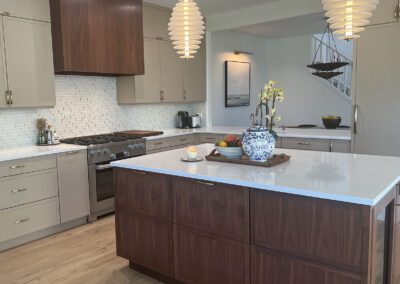 Lakefront Kitchen with Golf course Views. SubZero wine refrigeration and built in spice drawer pull outs.