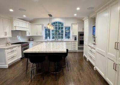 New white kitchen wood floor